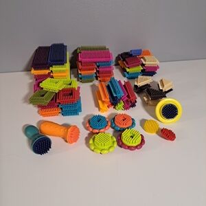 Bristle Blocks-Stem Interlocking Building Blocks Over 60 Pieces